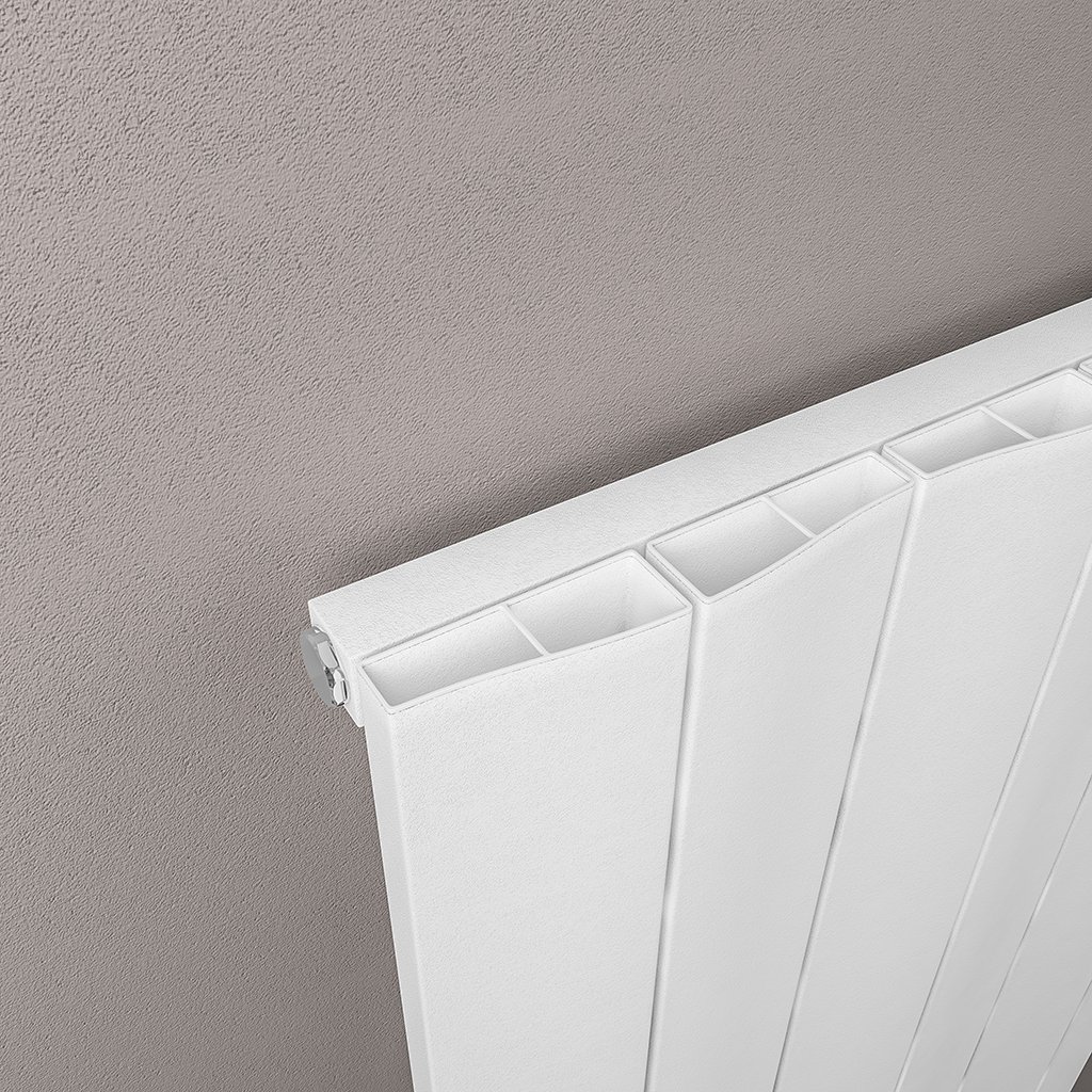 Fairford 600 x 565 Aluminium Radiator Matt White