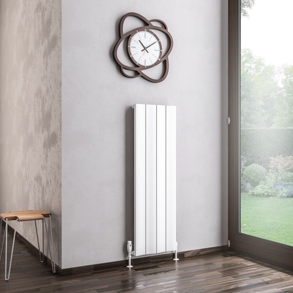 Fairford 1200 x 375 Aluminium Radiator Matt White