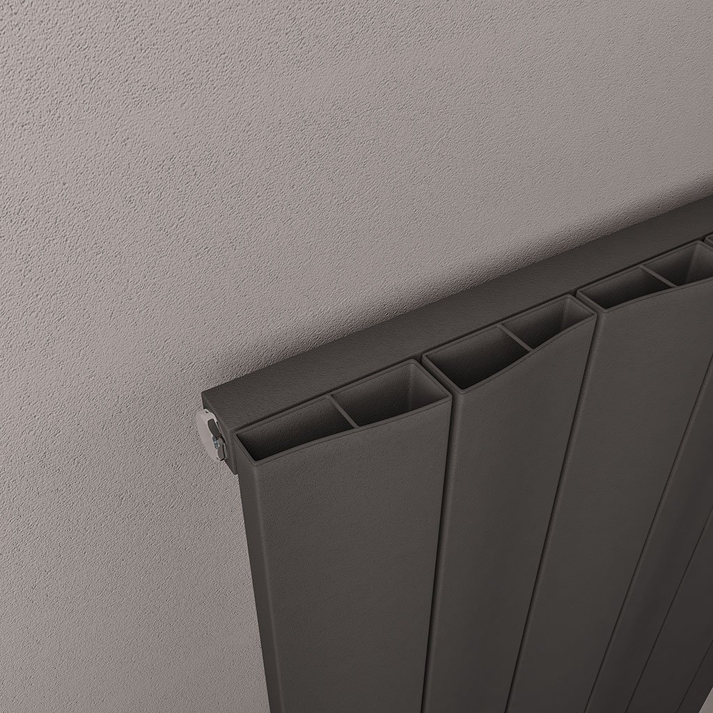 Fairford 600 x 375 Aluminium Radiator Matt Anthracite