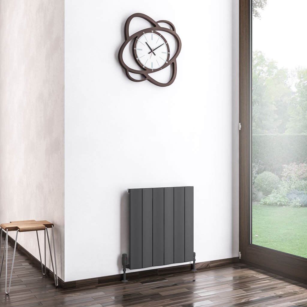 Fairford 600 x 565 Aluminium Radiator Matt Anthracite