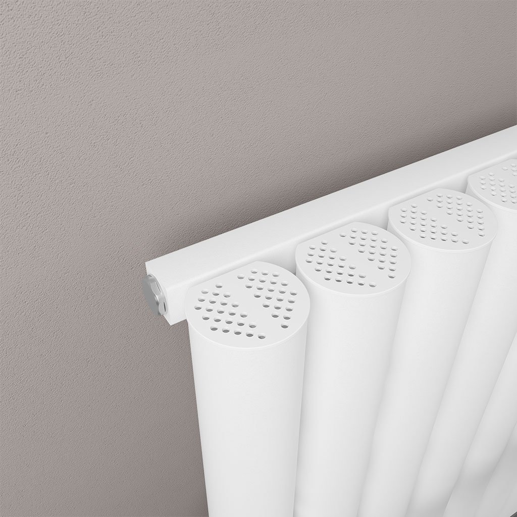 Burford 600 x 485 Aluminium Radiator Matt White