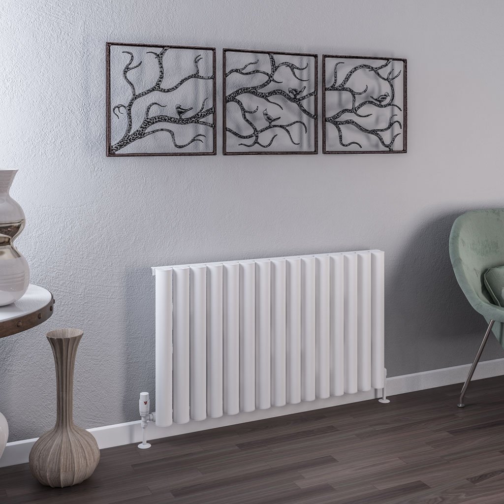 Burford 600 x 1045 Aluminium Radiator Matt White