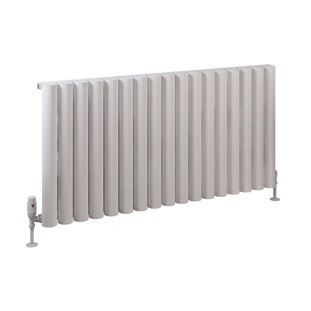 Burford 600 x 1185 Aluminium Radiator Matt White