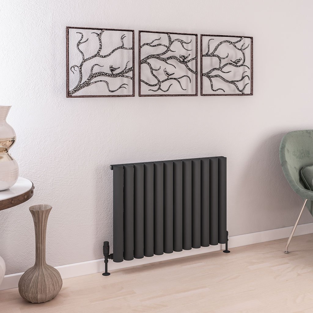 Burford 600 x 835 Aluminium Radiator Matt Anthracite