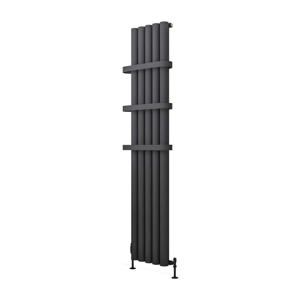 Burford 1800 x 345 Aluminium Radiator Matt Anthracite