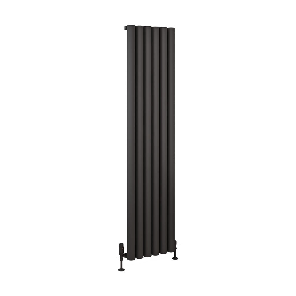 Burford 1800 x 415 Aluminium Radiator Matt Anthracite