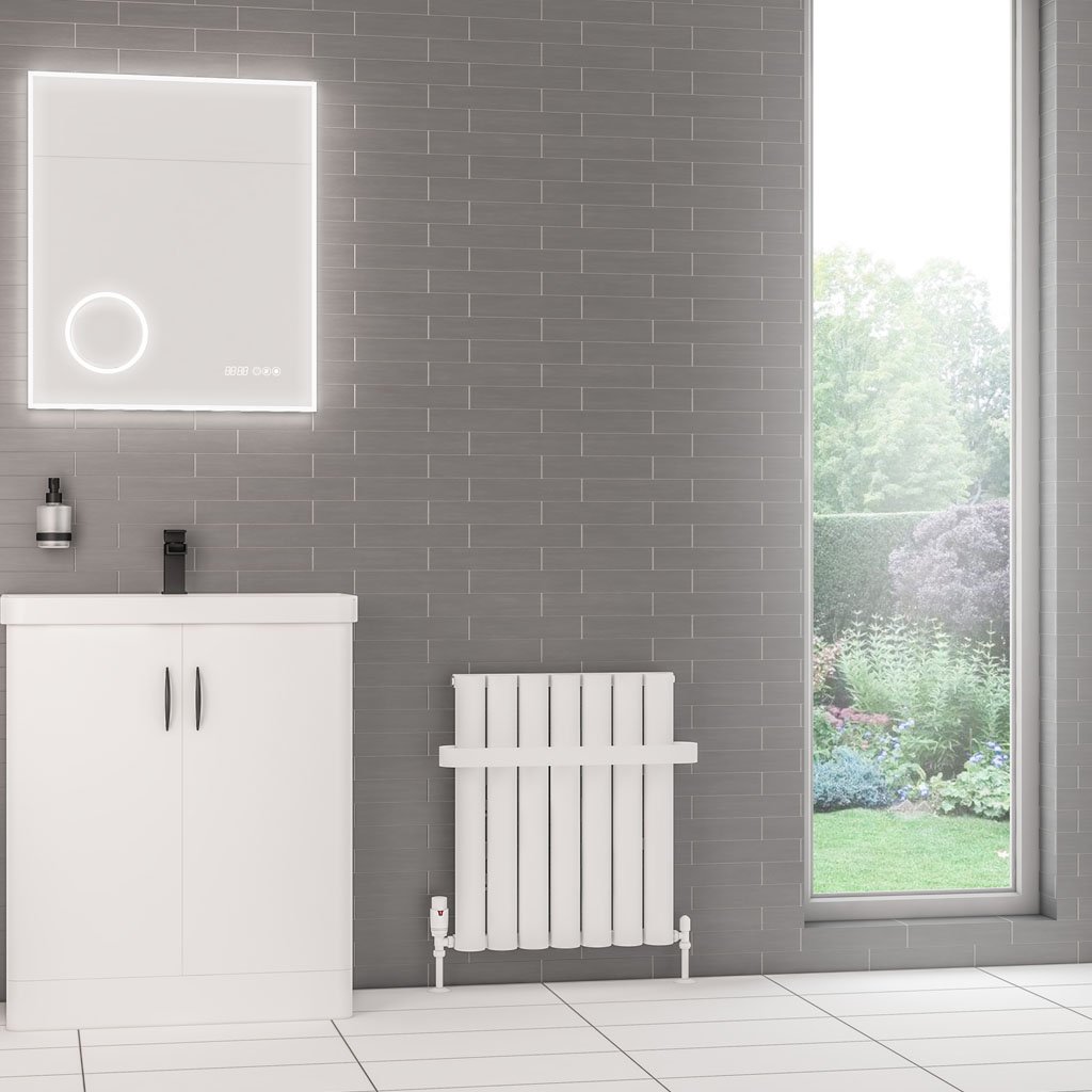 Kelmscott 600 x 485 Aluminium Radiator Matt White