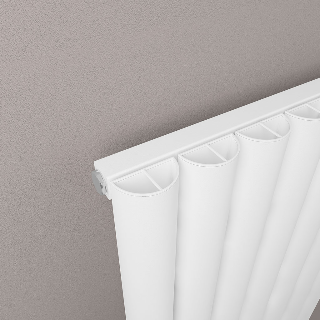 Kelmscott 600 x 485 Aluminium Radiator Matt White