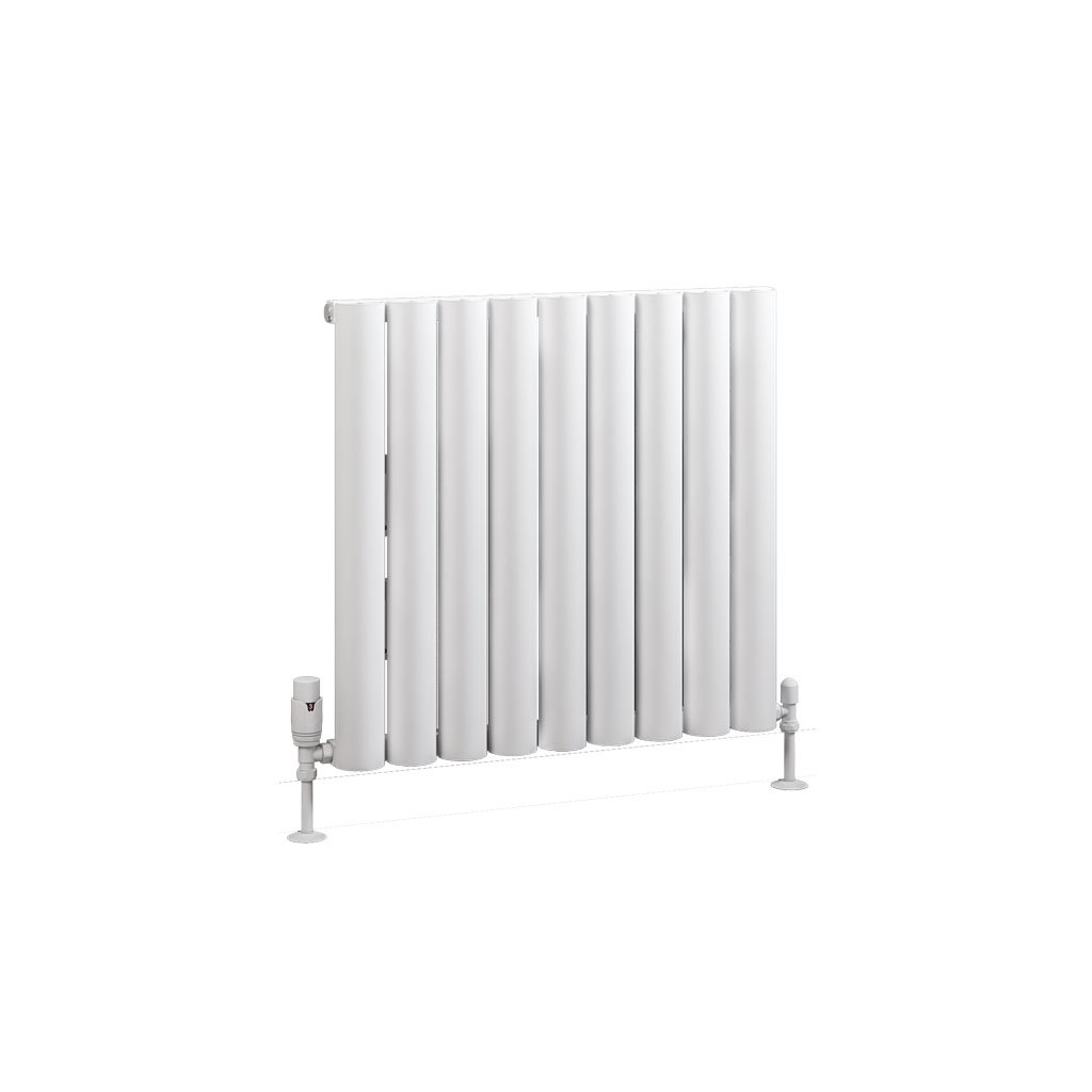 Kelmscott 600 x 625 Aluminium Radiator Matt White