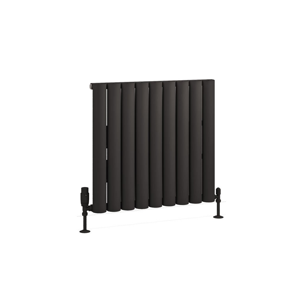 Kelmscott 600 x 625 Aluminium Radiator Matt Anthracite