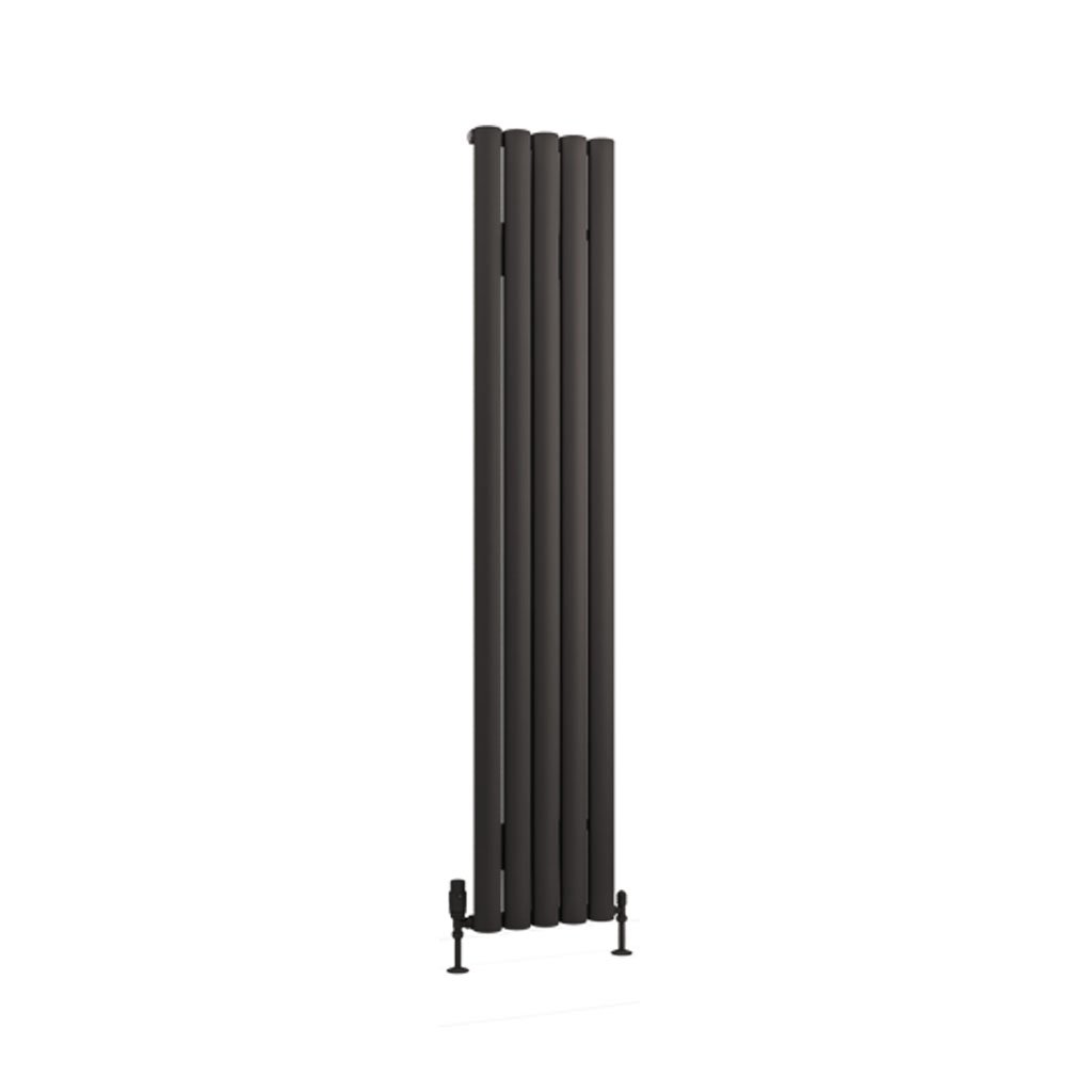 Kelmscott 1800 x 345 Aluminium Radiator Matt Anthracite