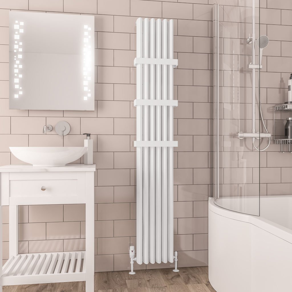 Witney 1800 x 280 Aluminium Radiator Matt White