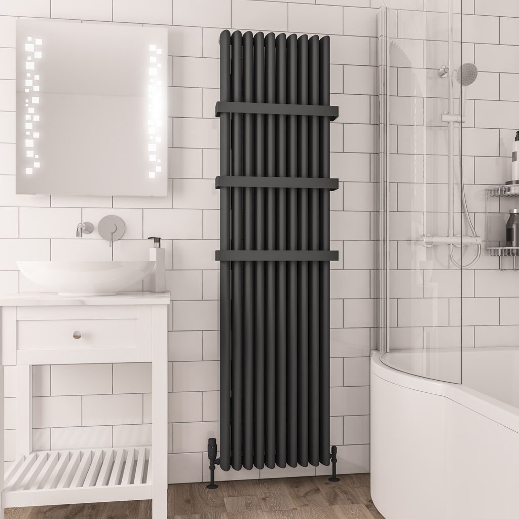 Witney 1800 x 470 Aluminium Radiator Matt Anthracite