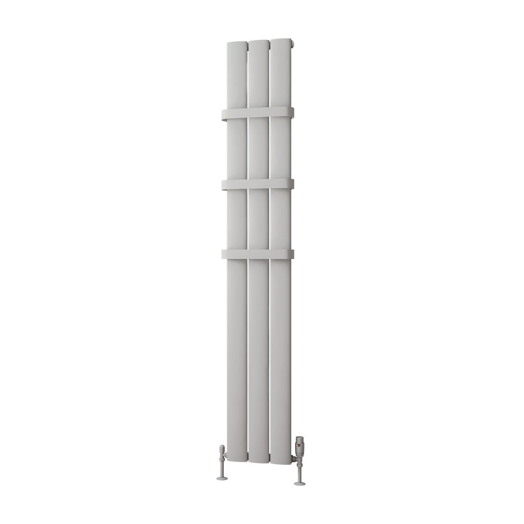 Malmesbury 1800 x 280 Aluminium Radiator Matt Grey