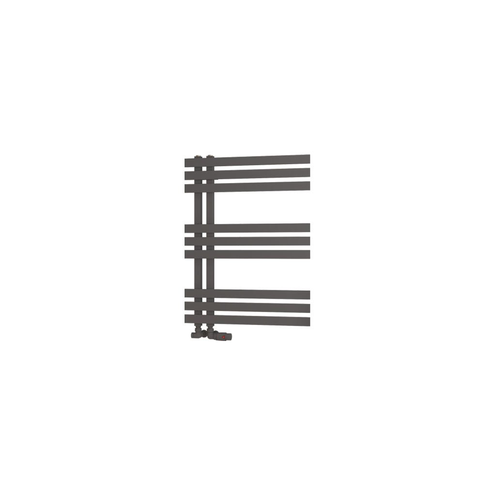 Hurley 800 x 600 Towel Rail Matt Anthracite 