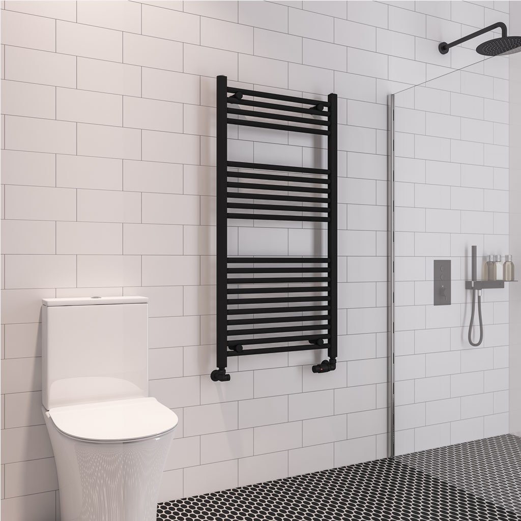 Wingrave 1200 x 600 Straight Multirail Matt Black