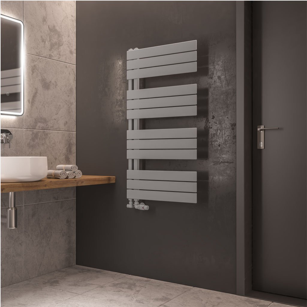 Helmsley 1150 x 600 Towel Rail Matt Grey