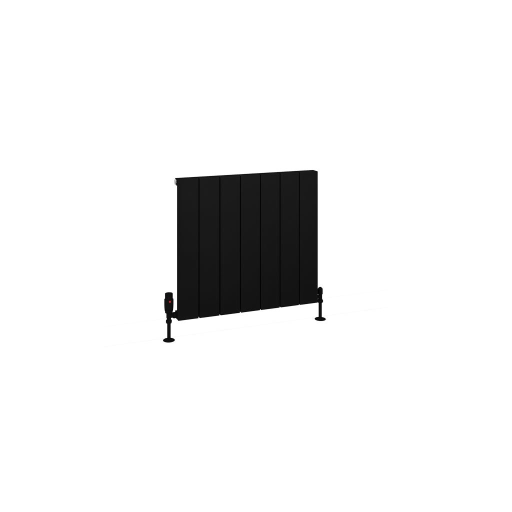 Charlton 600 x 660 Aluminium Radiator Matt Black