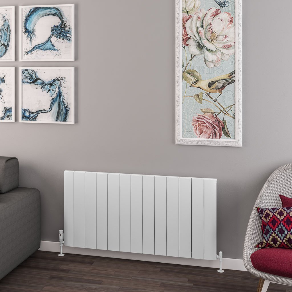 Withington 600 x 1230 Aluminium Radiator Matt White