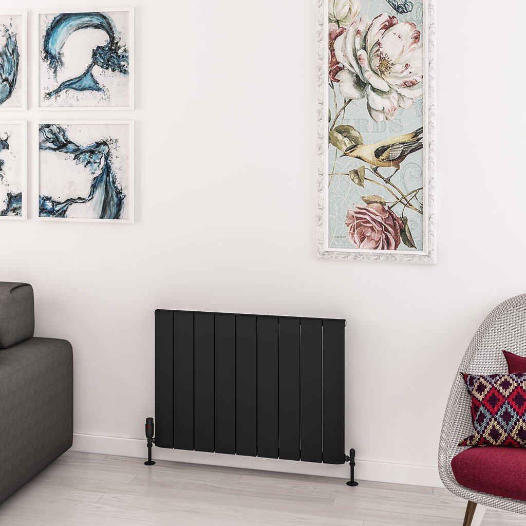 Withington 600 x 850 Aluminium Radiator Matt Black