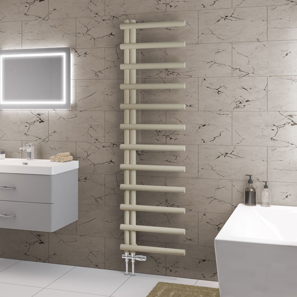 Marlow E-Style 1750 x 500 Towel Rail Matt Cappuccino