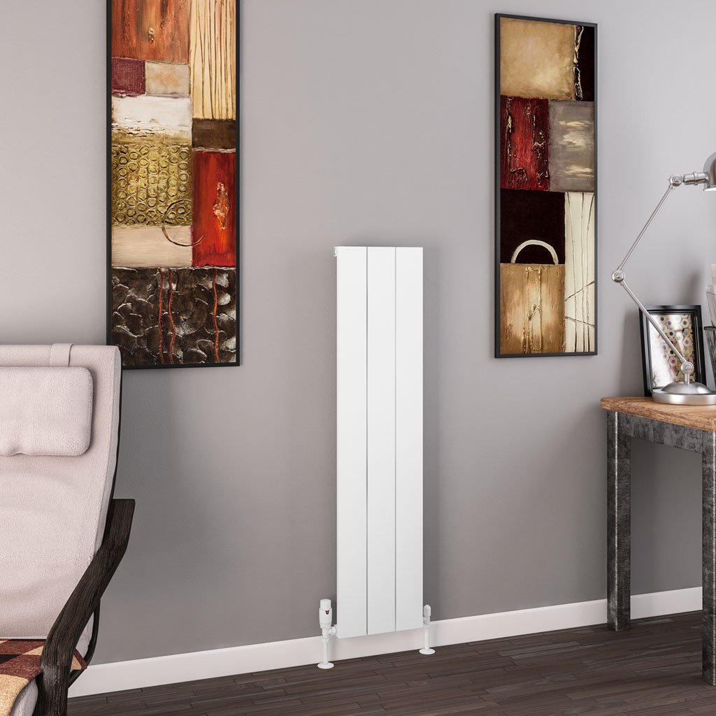 Charlton 1200 x 280 Aluminium Radiator Matt White