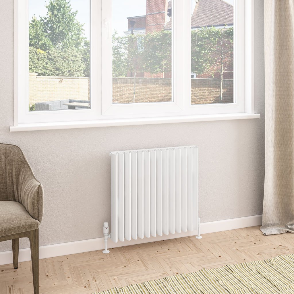 Witney 600 x 660 Aluminium Radiator Matt White