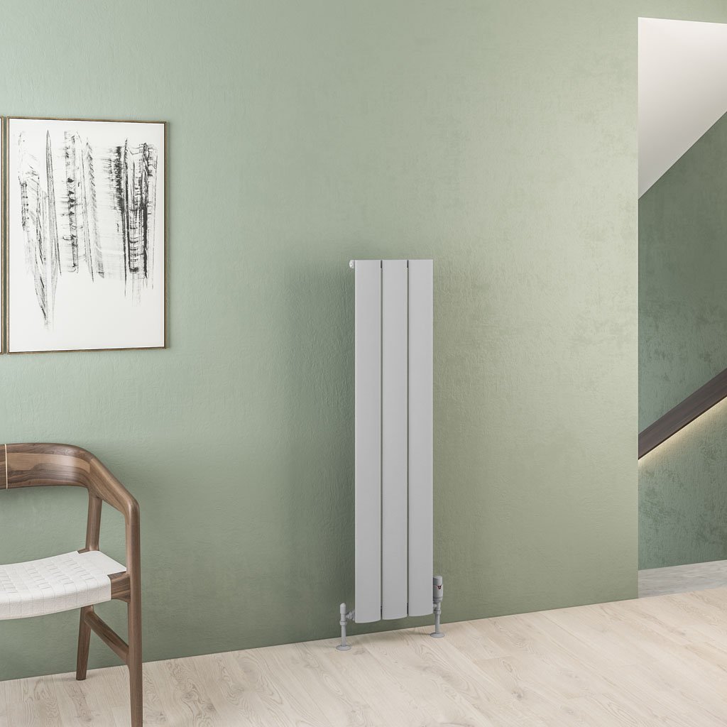 Malmesbury 1200 x 280 Aluminium Radiator Matt Grey