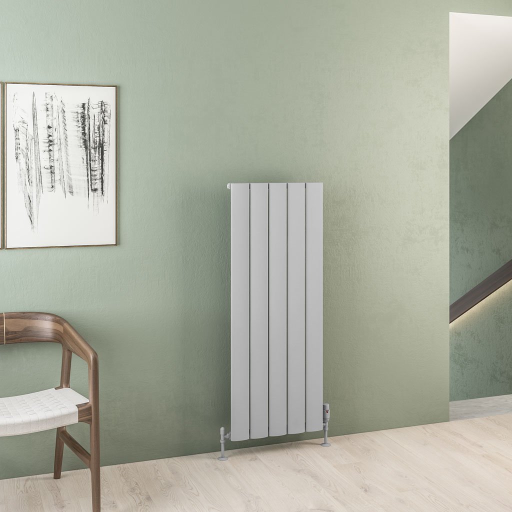 Malmesbury 1200 x 470 Aluminium Radiator Matt Grey