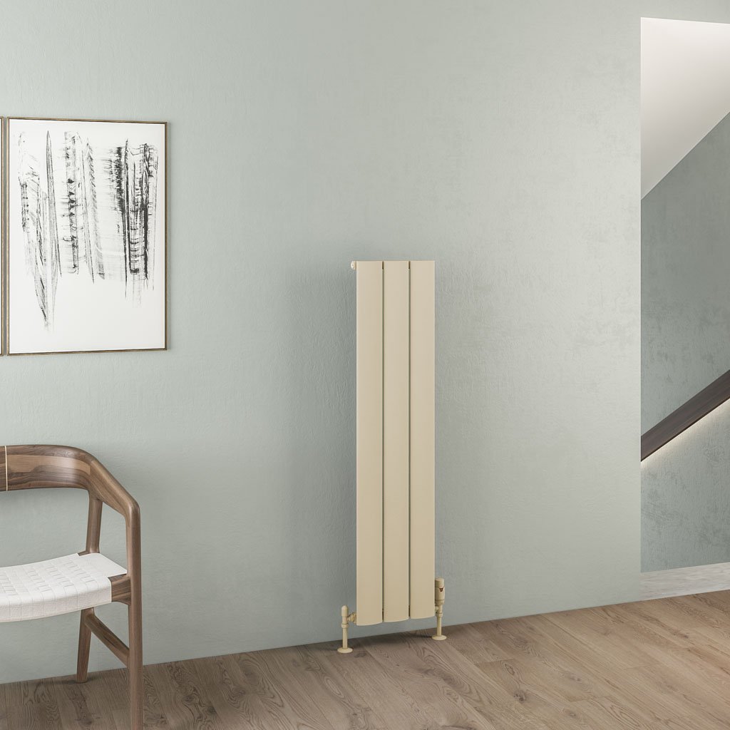 Malmesbury 1200 x 280 Aluminium Radiator Matt Cappuccino