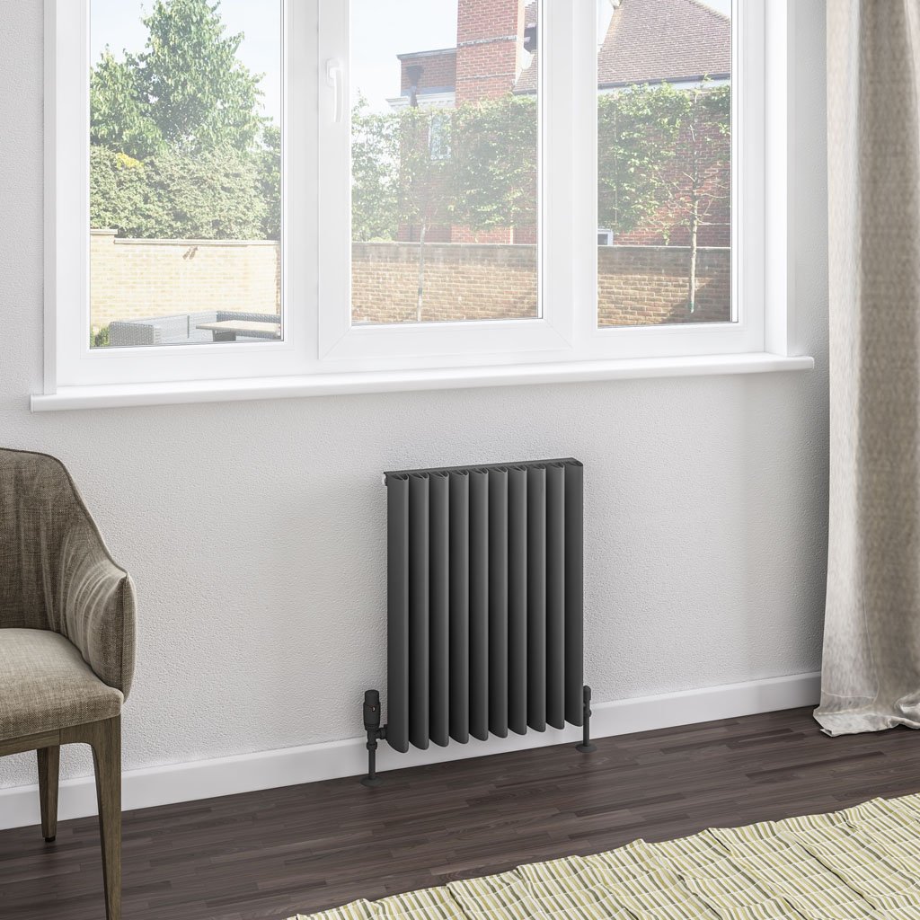 Witney 600 x 470 Aluminium Radiator Matt Anthracite