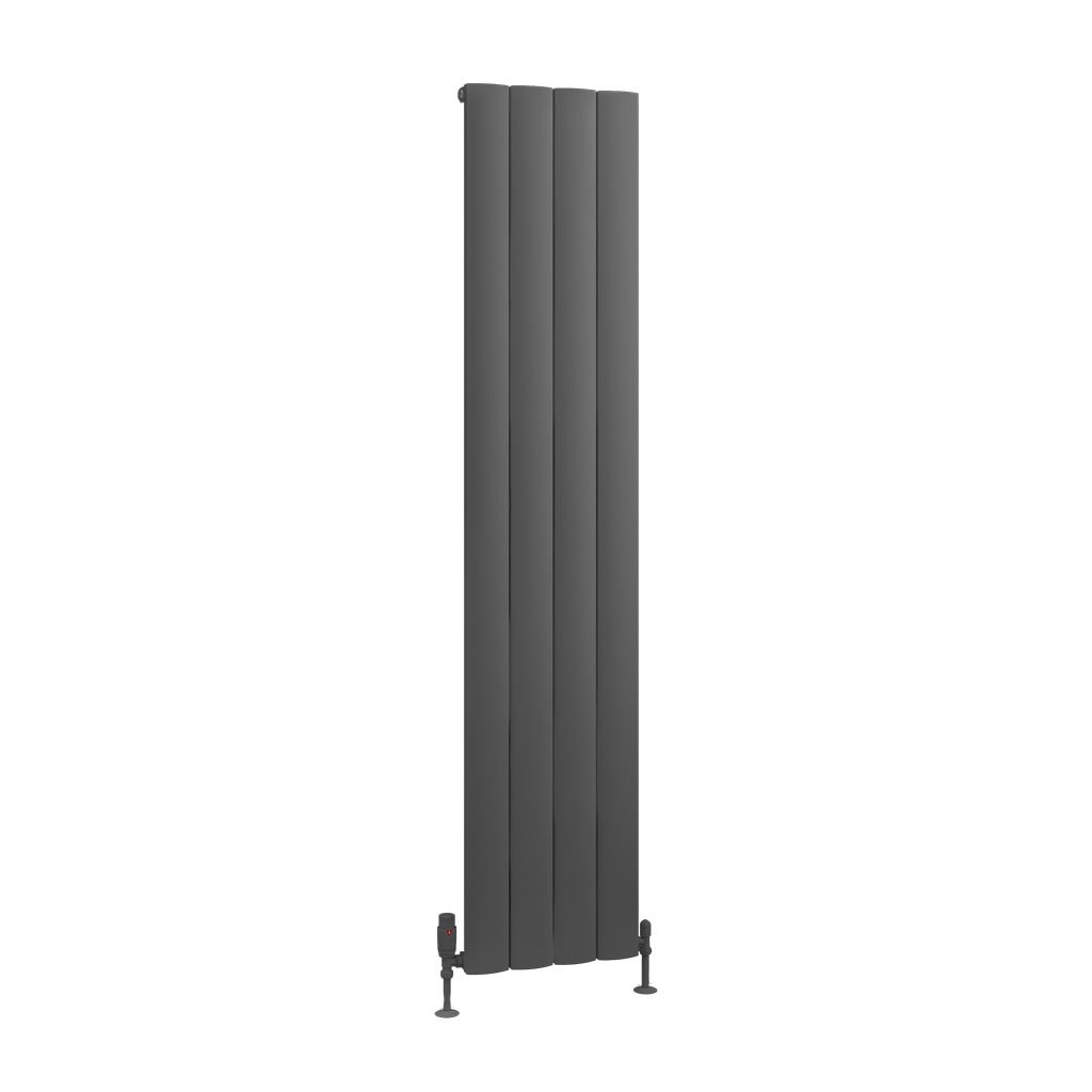 Tordino 1800 x 375 Aluminium Radiator Matt Anthracite