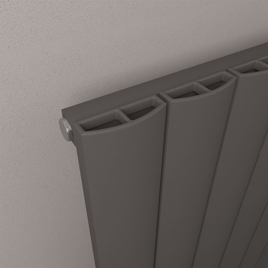 Tordino 1800 x 375 Aluminium Radiator Matt Anthracite