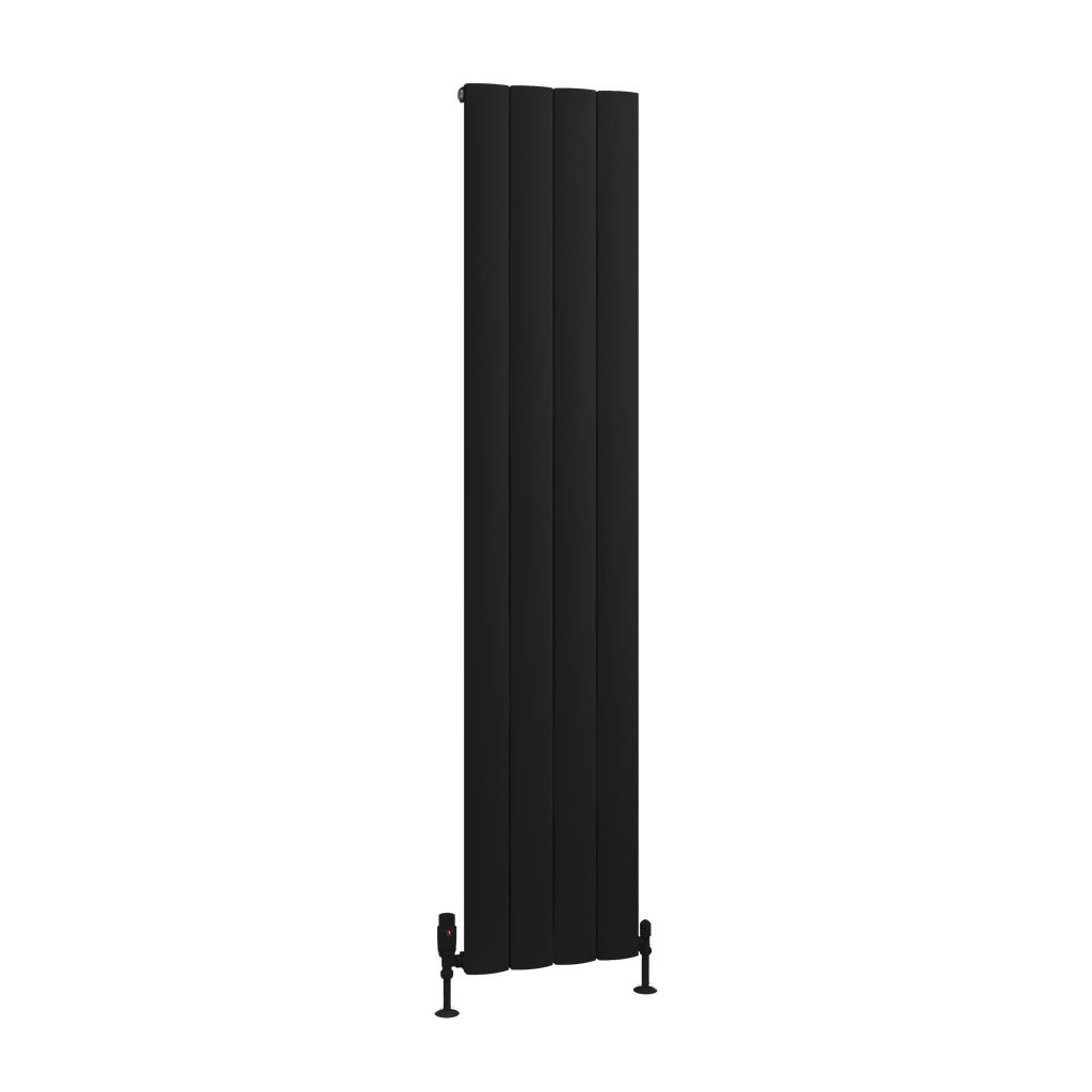 Tordino 1800 x 375 Aluminium Radiator Matt Black