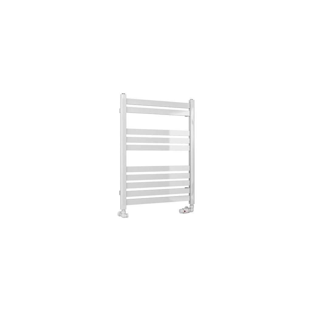 Defford 800 x 600mm Towel Rail Gloss White