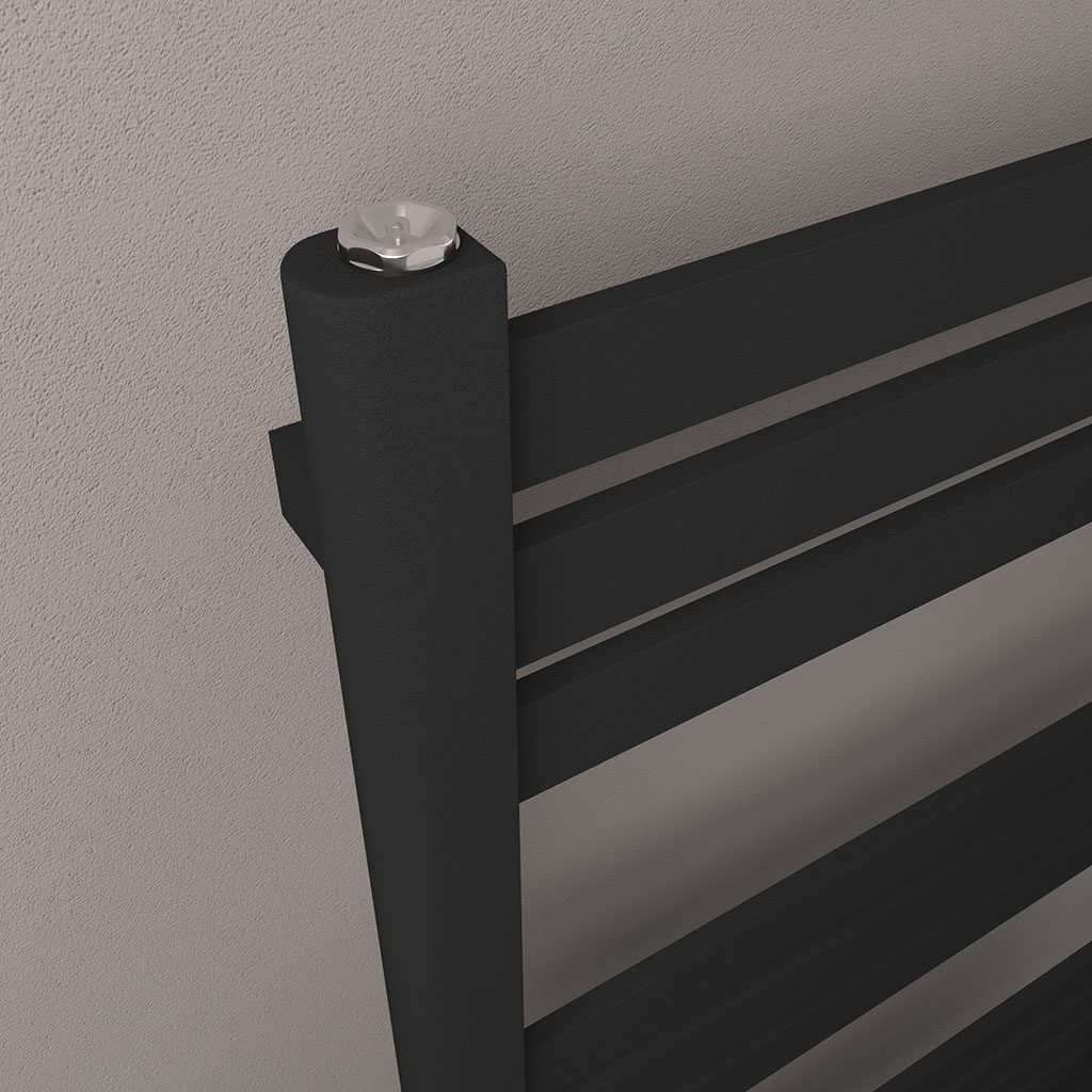 Defford 1200 x 500mm Towel Rail Matt Black