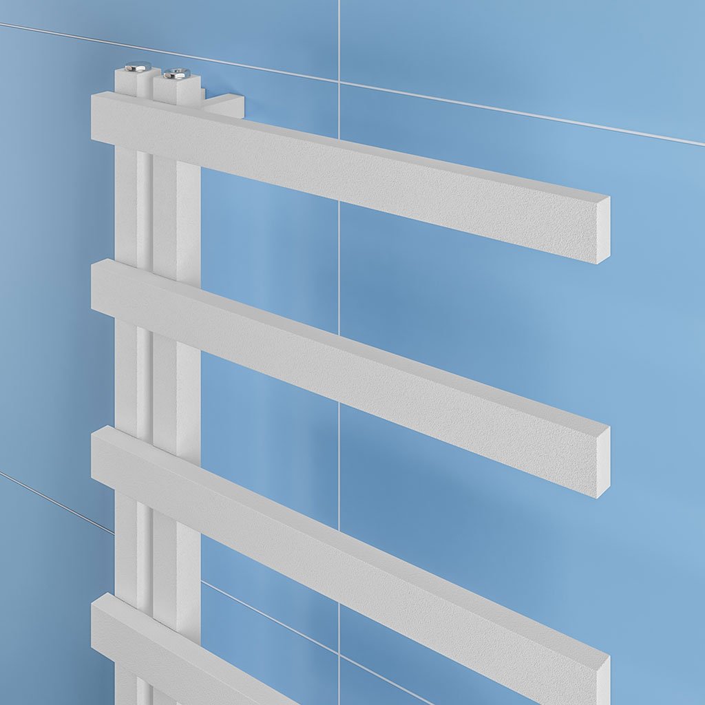 Platani 1150 x 600mm Towel Rail Matt White