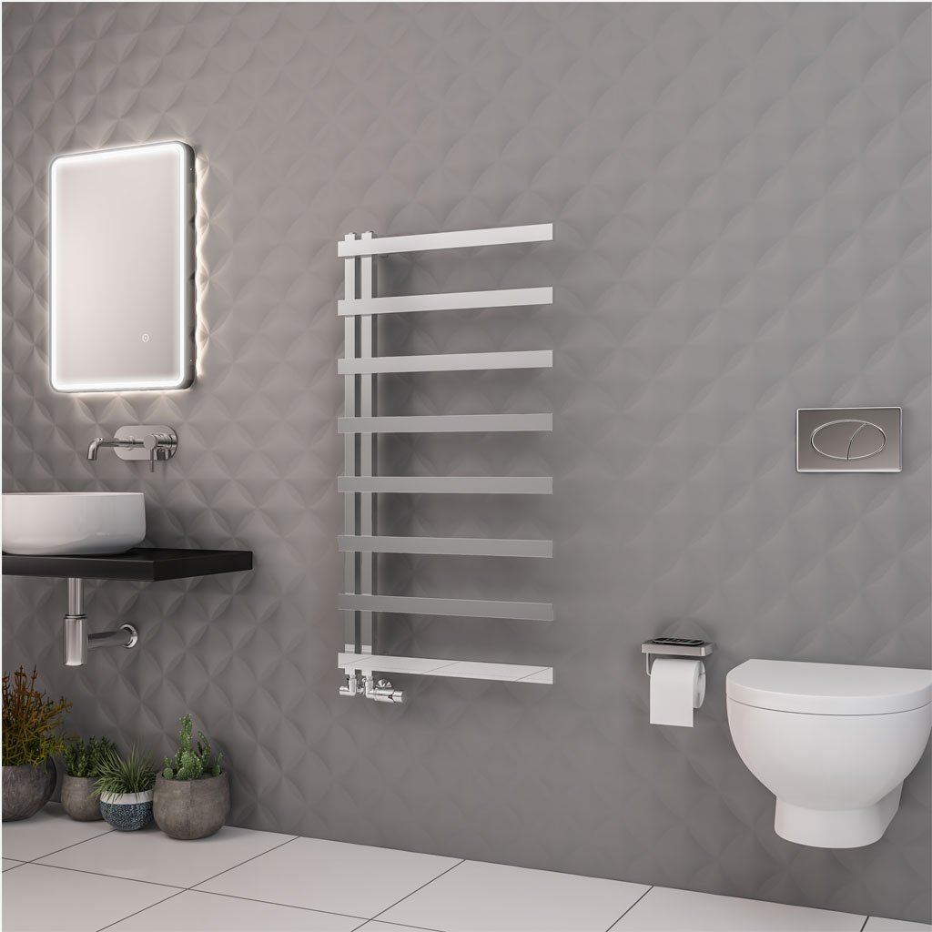 Platani 1150 x 600mm Towel Rail Chrome