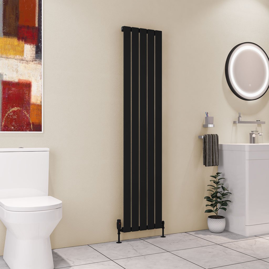 Deddington 1800 x 390 Radiator Matt Black