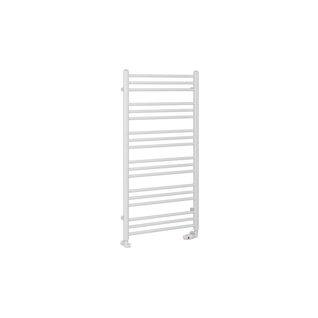 Corinium Round 1200 x 600 Towel Rail Gloss White