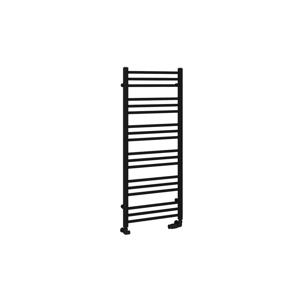 Corinium Round 1200 x 500 Towel Rail Matt Black