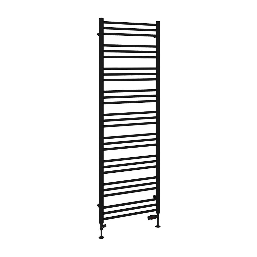 Corinium Round 1800 x 600 Towel Rail Matt Black