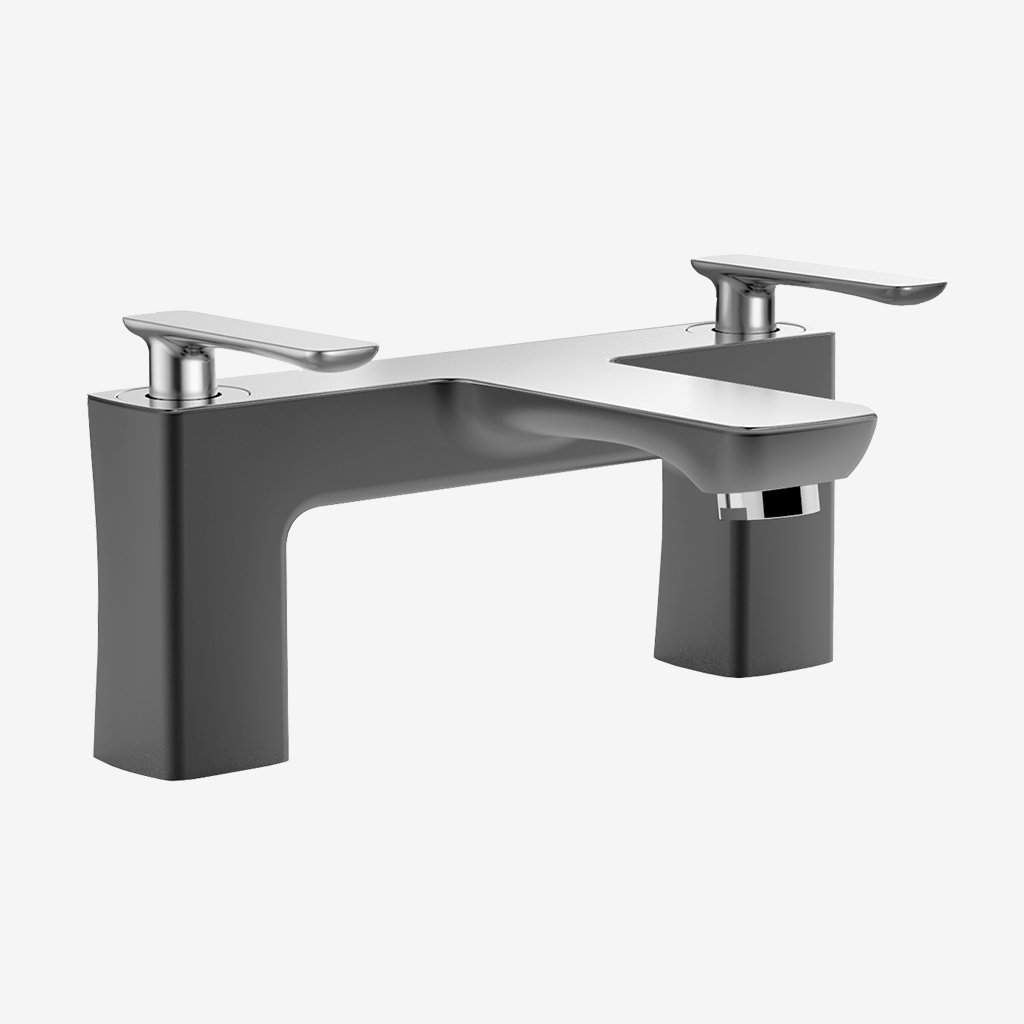 Helston Bath Filler Tap Smooth Anthracite