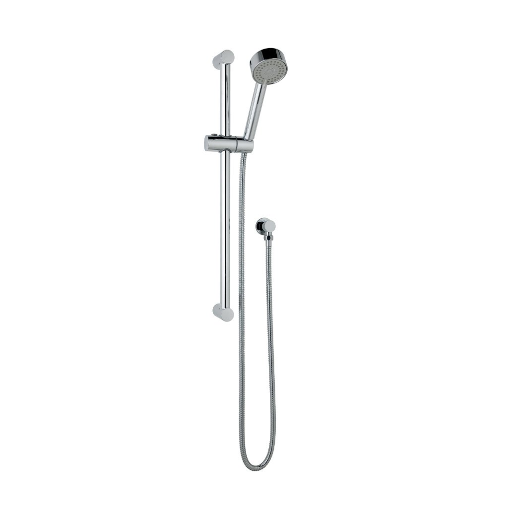 600mm Tall Adjustable Slide Rail Kit with with Shower Handset & Hose - Chrome