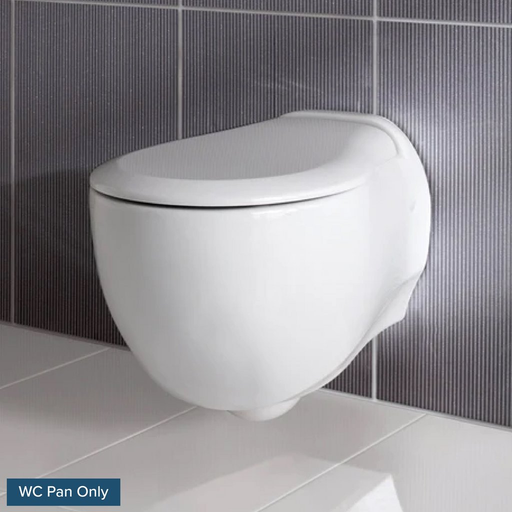 Novara Wall Hung WC Pan - White