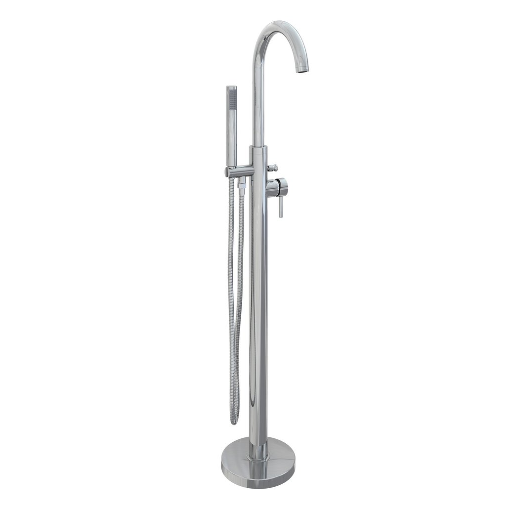 Meriden Floor Standing Single Level Bath Shower Mixer (BSM) Tap - Chrome