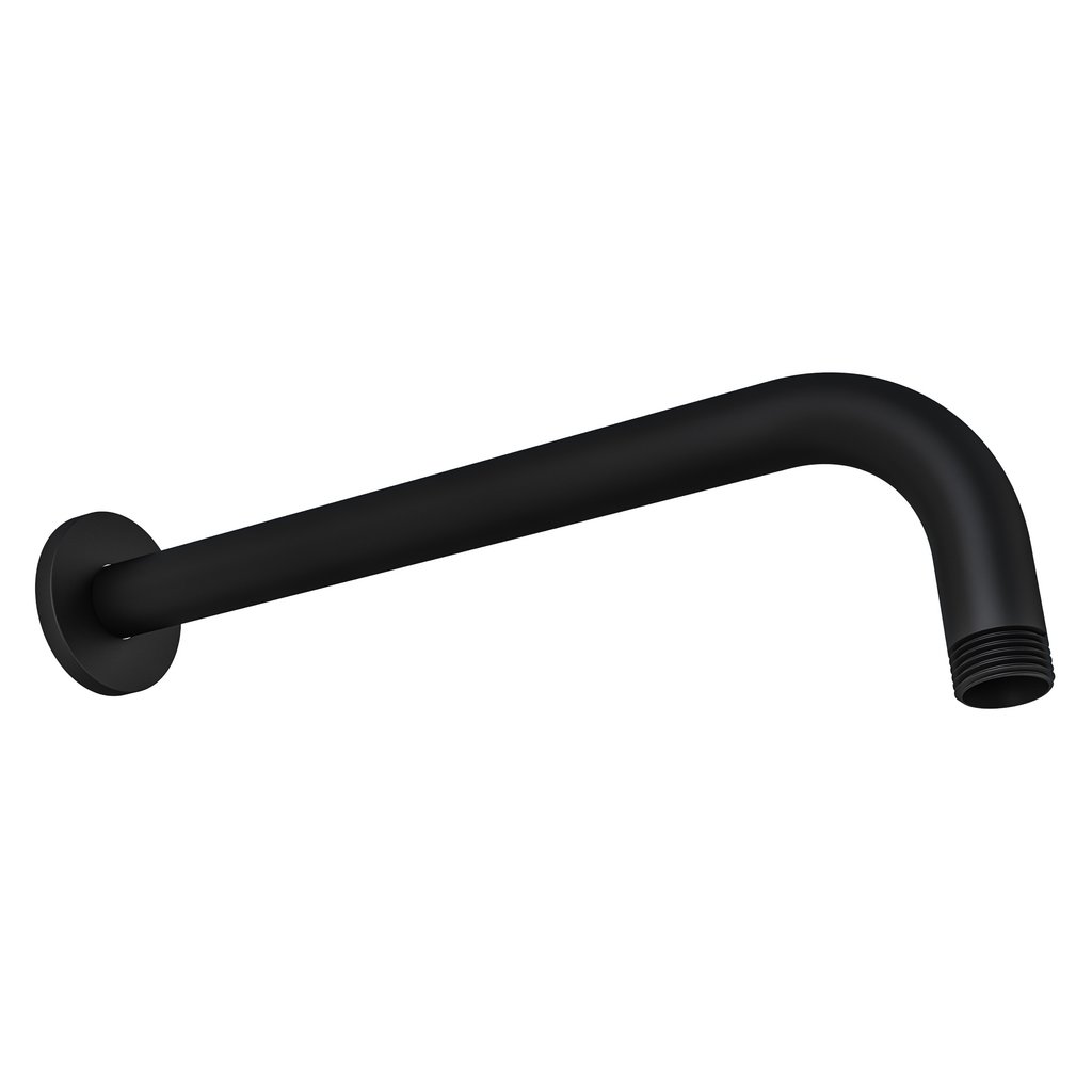 Meriden 390mm Wall Mounted Shower Arm - Matt Black