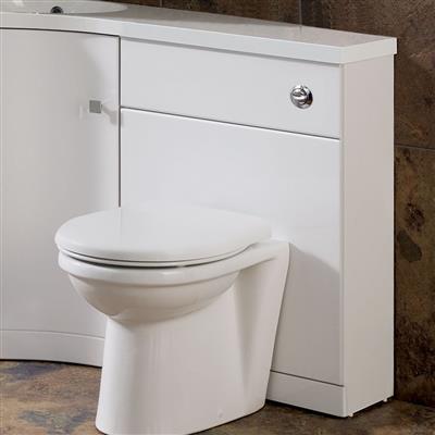 Oslo 59cm(W) x 302cm(D) WC Unit - White