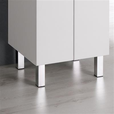 Sorrento short legs - pack of 4 Silver