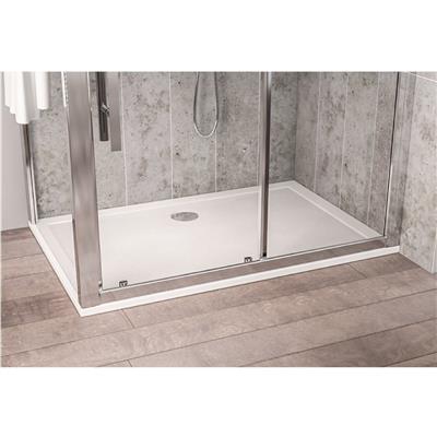  Corsair 1000 x 900mm 25mm Rectangular Shower Tray - White 